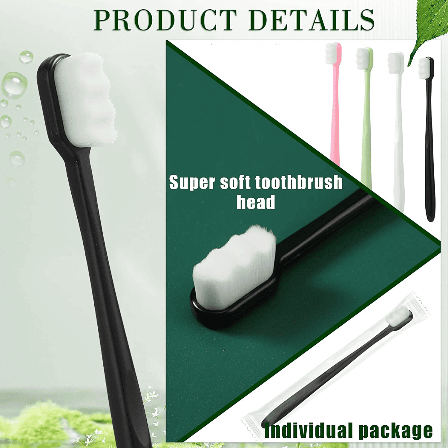 Wave Nano Bristle Toothbrush, Ultra Fine Soft Toothbrush, Oral Hygiene Tools Brush, Manual Dental Oral Care Brush, Adult Teeth Cleaning Toothbrush, Million Nano Bristle Teeth Cleaning Tool, Soft Floss Toothbrush Bristles for Sensitive Gums Wave Nano Bristle Toothbrush, Ultra Fine Soft Toothbrush, Oral Hygiene Tools Brush, Manual Dental Oral Care Brush, Adult Teeth Cleaning Toothbrush, Million Nano Bristle Teeth Cleaning Tool, Soft Floss Toothbrush Bristles for Sensitive Gums